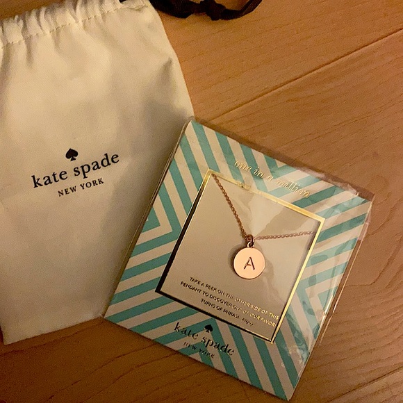 Brand new rose gold Kate spade necklace!
